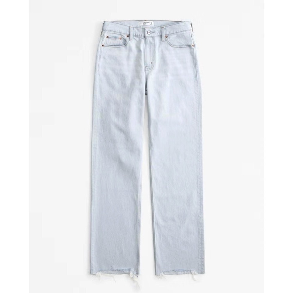 ABERCROMBIE The Baggy Low Rise Jean in Light Blue 28/6R - Picture 5 of 12